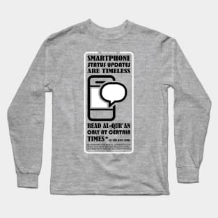 VISUAL DAKWAH about Smartphone status & read Al-Qur'an Long Sleeve T-Shirt